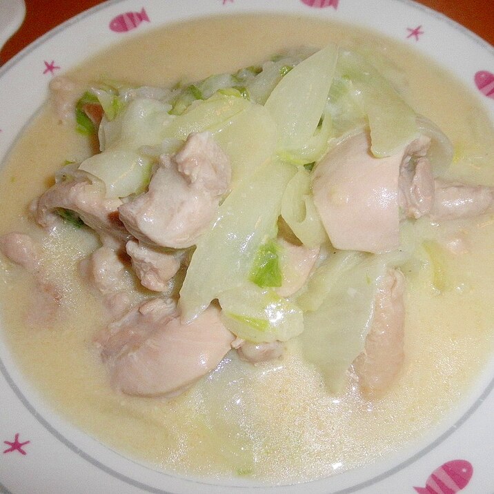 鶏肉と白菜のクリーム煮